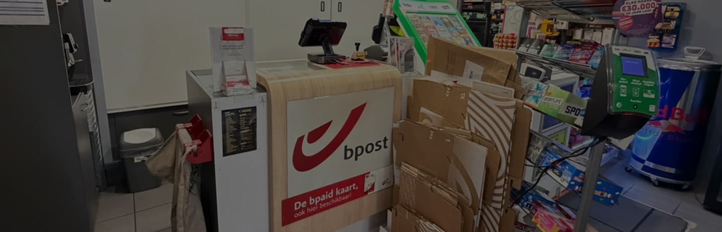 Bpost pakjes/brieven verzenden/ontvangen bij Dagbladhandel Stalen Genk