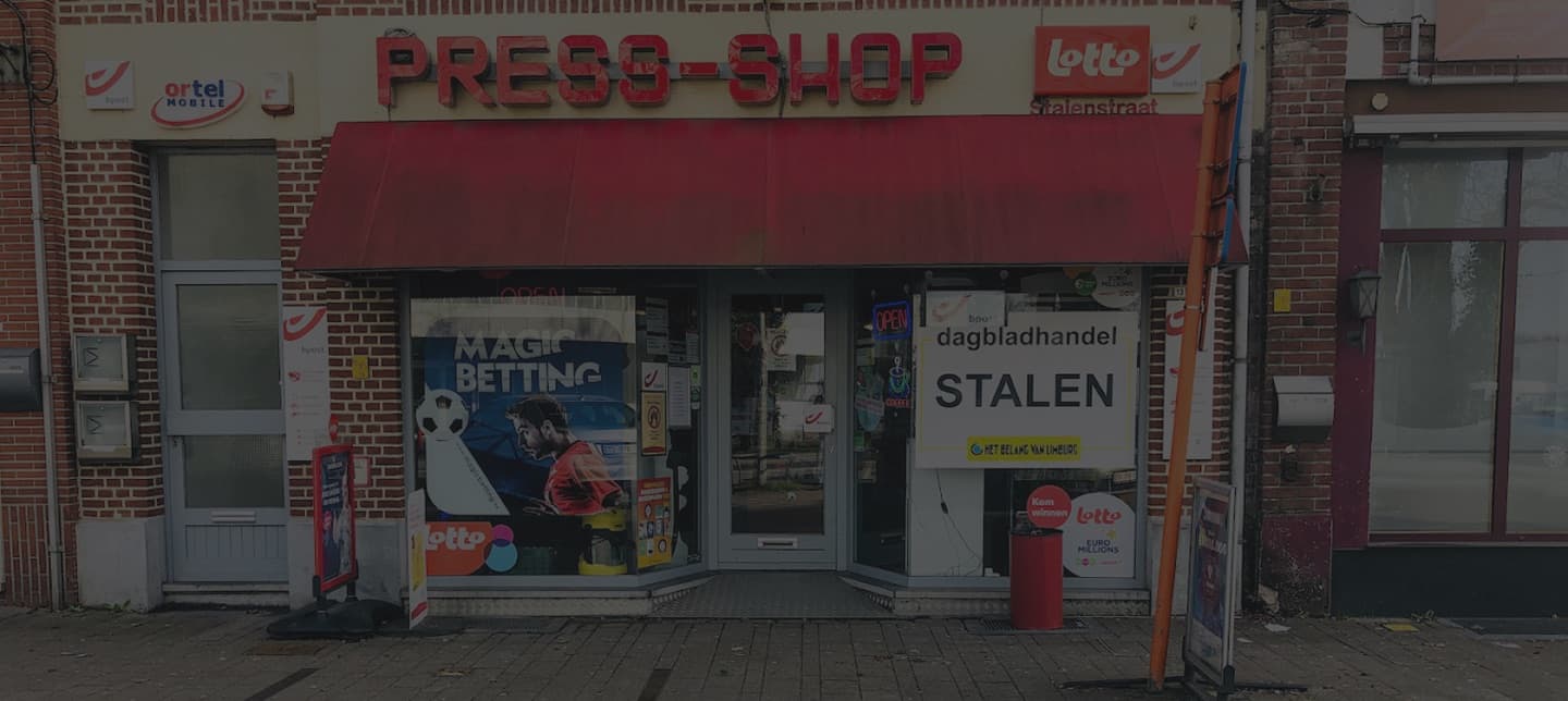 Foto van de voorkant van de winkel